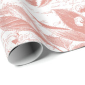 Roze Kersenbloesem vertakking inpakpapier (Rol Hoek)