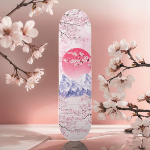 Roze Kersenbloesem Volwassen Jeugd Girly Beginner Skateboard