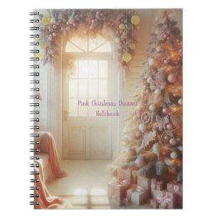 Roze Kerst Dromen Notitieboek