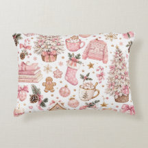Roze Kerst Esthetisch Kerstpatroon