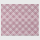 Roze Kerst Gingham Pattern Cadeaupapier (Vlak)