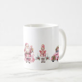 Roze kerst koffiemok (Voorkant rechts)