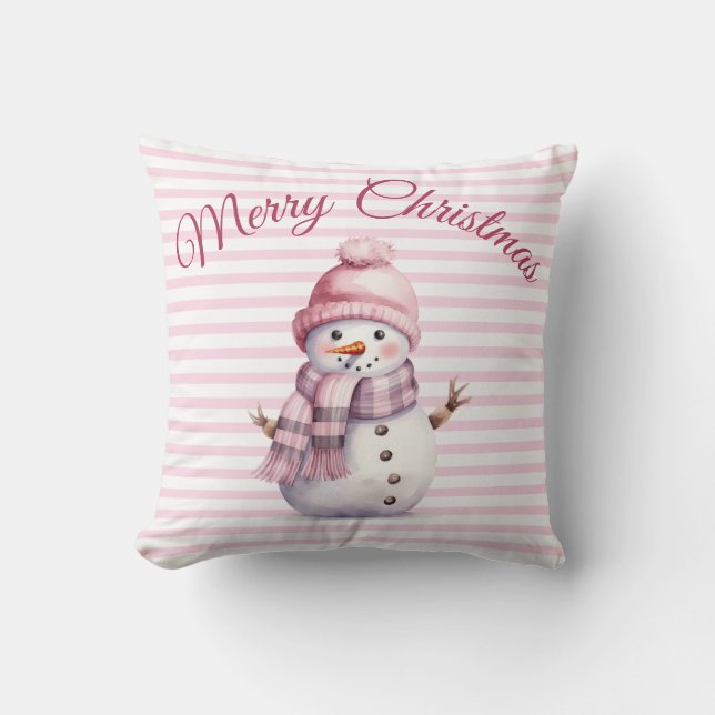 Roze kerst kussen (Voorkant)