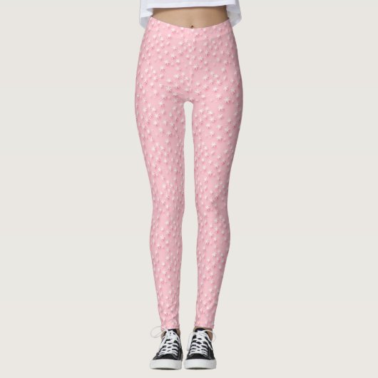 Roze Kerst Leggings (Voorkant)