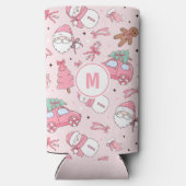 Roze Kerst Naadloos personalizeerbaar (Achterkant)