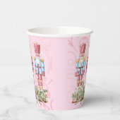 Roze Kerst Notenkraker Trio Paper Cups Papieren Bekers (Links)