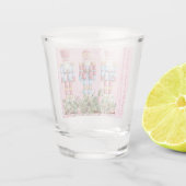 Roze Kerst Notenkraker Trio Shot Glas (Achterkant)