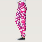 Roze kerst oktober in juli leggings (Links)