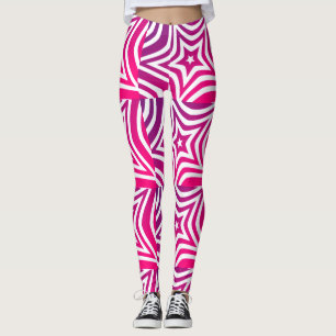 Roze kerst oktober in juli leggings