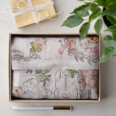 Roze Kerst Project Lijsten Vol 1 Decoupage Tissuepapier (Geschenk)