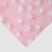 Roze kerst sneeuwvlokken tissuepapier (Detail)
