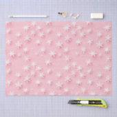 Roze kerst sneeuwvlokken tissuepapier (Craft)