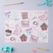 Roze kerst tissuepapier (Craft)