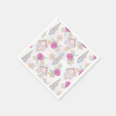 Roze kerst van Gingerbrood Servet (Hoek)