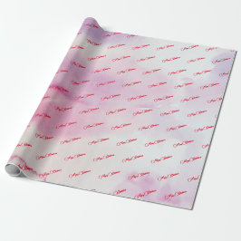 Roze kerst van Merry Cadeaupapier