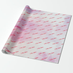 Roze kerst van Merry Cadeaupapier