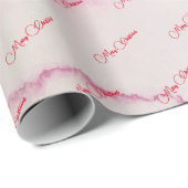 Roze kerst van Merry Cadeaupapier (Rol Hoek)