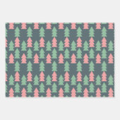 Roze kerstavenstad inpakpapier vel (Voorkant 2)