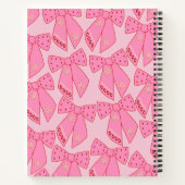 Roze kerstbogen notitieboek (Achterkant)
