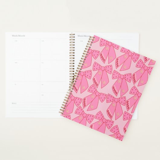 Roze kerstbogen planner (Display)