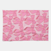 Roze kerstbogen theedoek (Horizontaal)