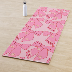 Roze kerstbogen yogamat