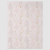 Roze Kerstbomen Tissuepapier (Voorkant)