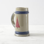 Roze kerstboom bierpul (Voorkant links)