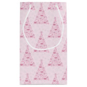 Roze kerstboom klein cadeauzakje (Achterkant)