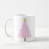 Roze kerstboom koffiemok (Links)