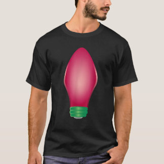 Roze Kerstboom Licht T-shirt