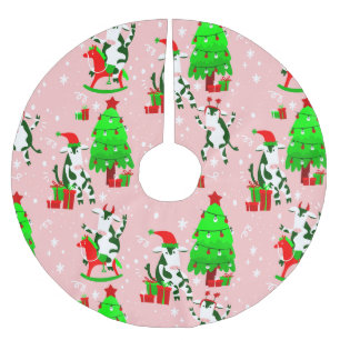 Roze Kerstboom Santa koe Kerstboom Rok