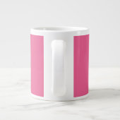 Roze kerstboom trendy preppy esthetiek extra grote beker (Achterkant)