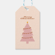 roze kerstboom viert feestdagen