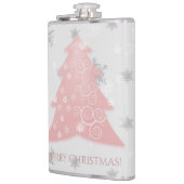 Roze kerstboomkolf heupfles (Links)