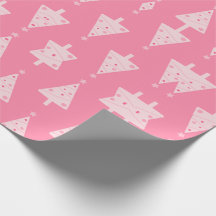 Roze kerstboompatroon