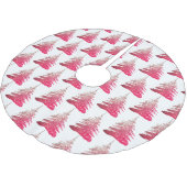 Roze kerstboomrokken met glitter kerstboom rok (Gekanteld)