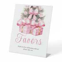 Roze Kerstcadeau Baby shower