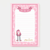 Roze kerstcadeautjes post-it® notes (Voorkant)