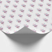 Roze kerstfeestdag met de Nutnesskraker Cadeaupapier (Hoek)