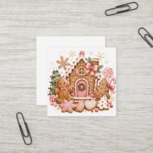 Roze kersthuisje van peperkoek met snoepriet