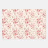  roze kerstinpakpapier inpakpapier vel (Voorkant)