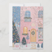 Roze kerstkaart (Voorkant)