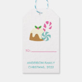 ROZE KERSTKOEKJES EN CACAO CADEAU LABELS CADEAULABEL (Achterkant)