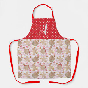 Roze kerstkoekjes Schort, middelgroot Schort