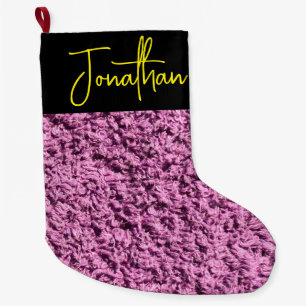 Roze Kerstkous - Gepersonaliseerde Grote Maat! Kerstsok