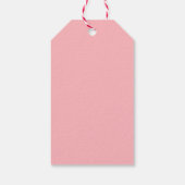  roze kerstman cadeaulabel (Achterkant)