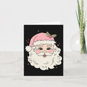 Roze Kerstman Kerstman Vrolijk Kerstfeest Vrouwen Kaart