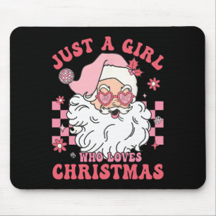  Roze Kerstman Kerstmeisjes Vakantie X Muismat