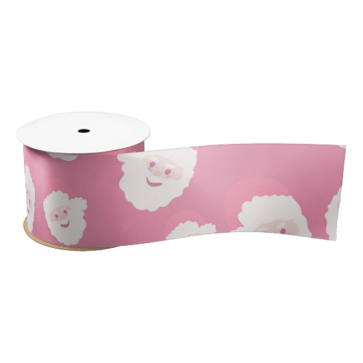 Roze kerstman lint (Spoel)